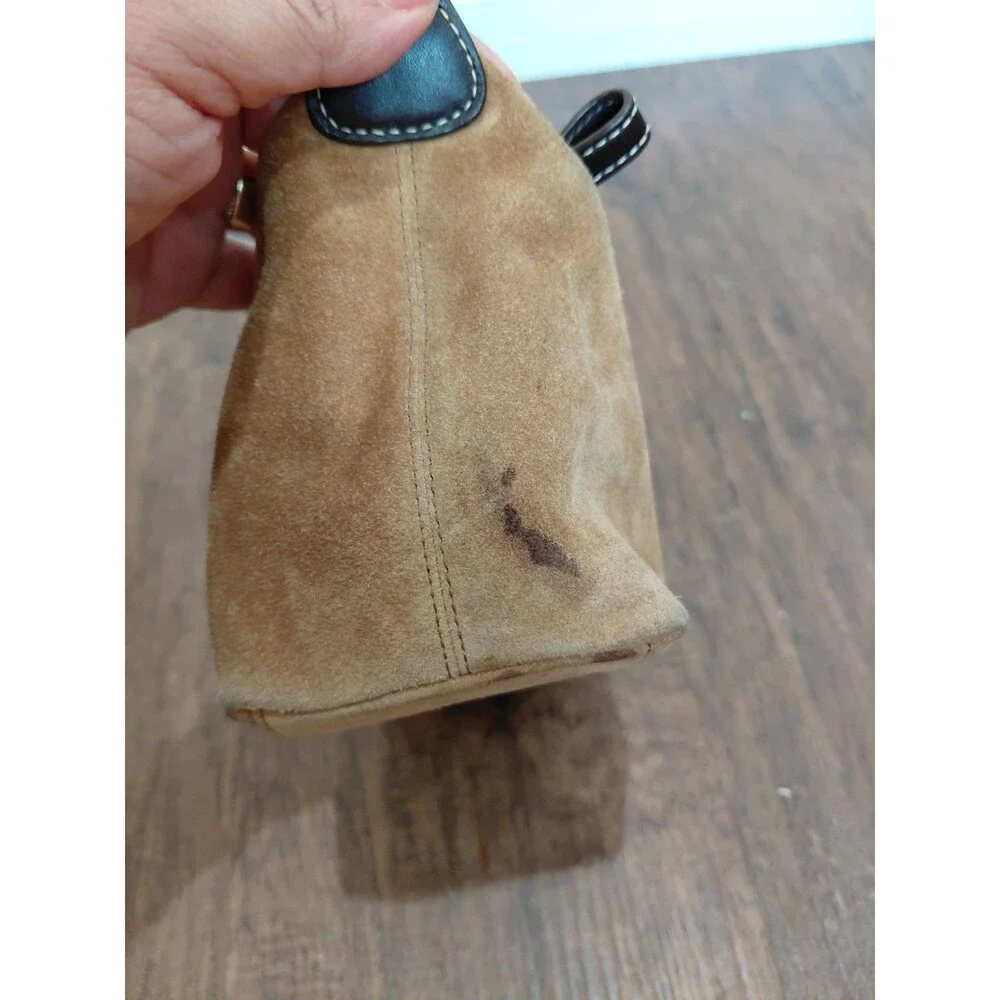 coach Mini handbag brown Suede - Picture 5 of 16